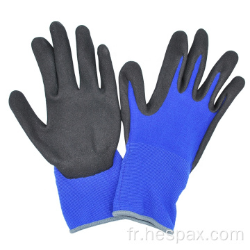 HESPAX MECHANIC BLEU BLUE SABLY NITRILE TRAVAIL GLANTS DE CONSTRUCTION